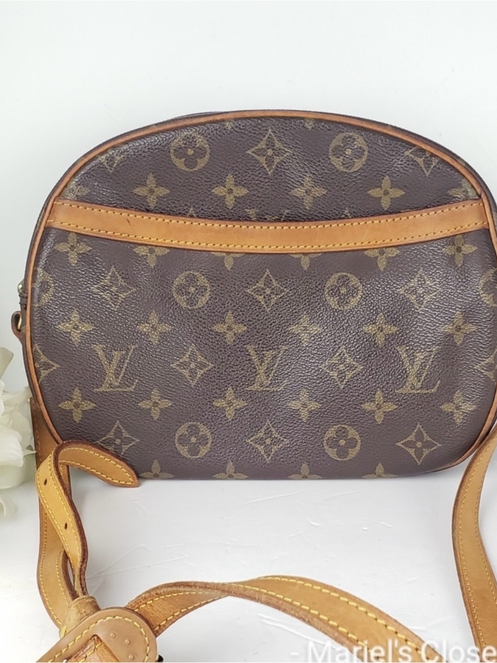 Louis Vuitton Brown Monogram Canvas Crossbody with Vachetta Trim